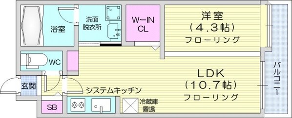 西１１丁目駅 徒歩9分 4階の物件間取画像